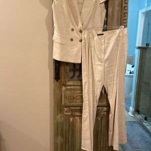 Antonio Melani suit…light tan/ivory
